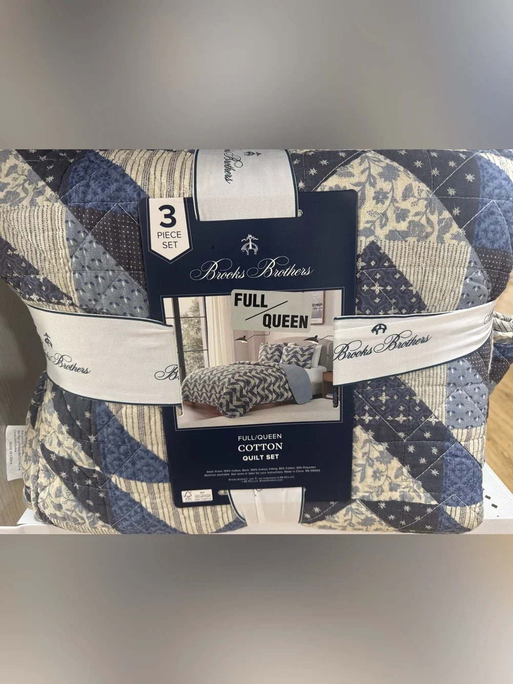 Brooks Brothers Patchwork Quilt set